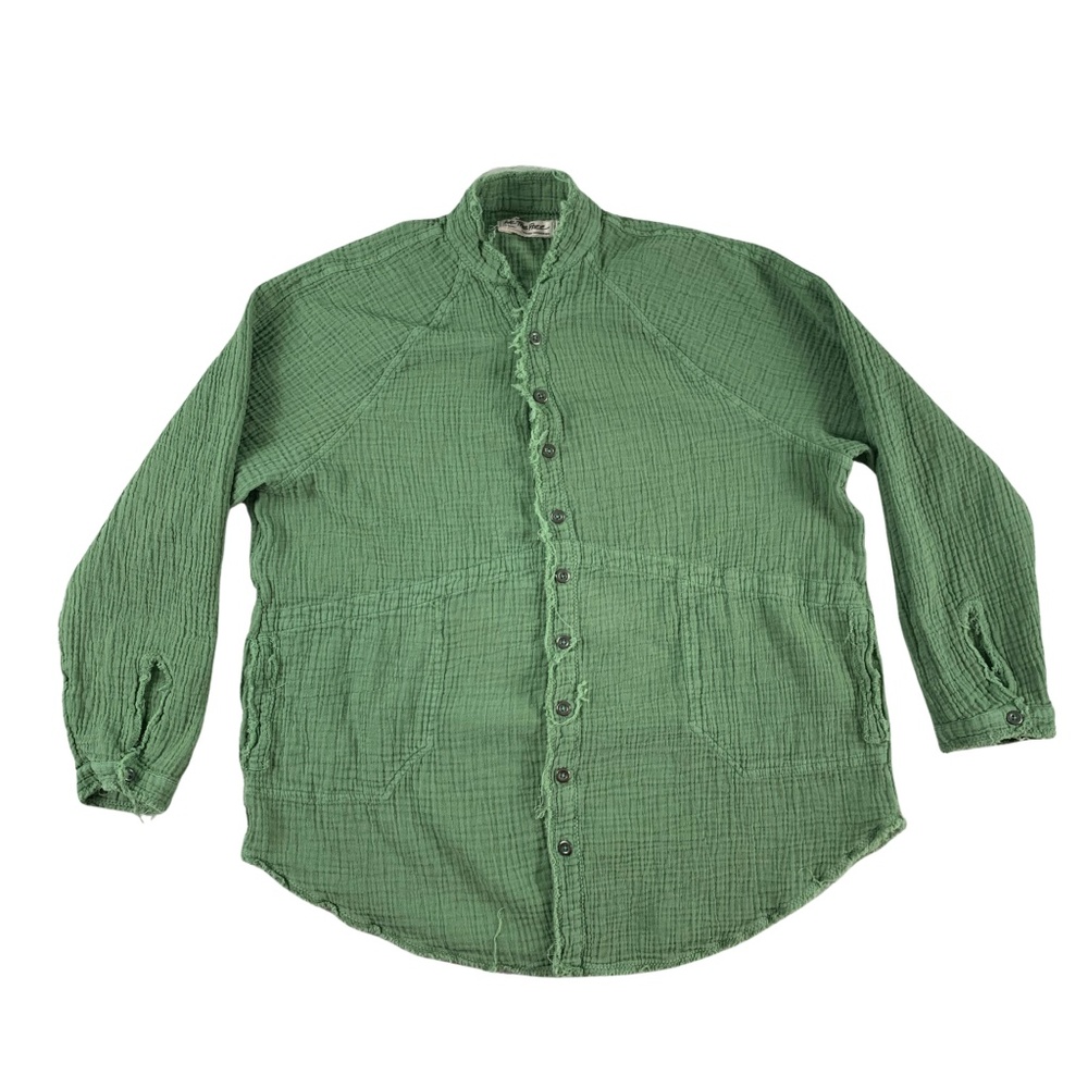 We The Free Summer Daydream Button Down Shirt Women's XS Pockets Boho Minimalist